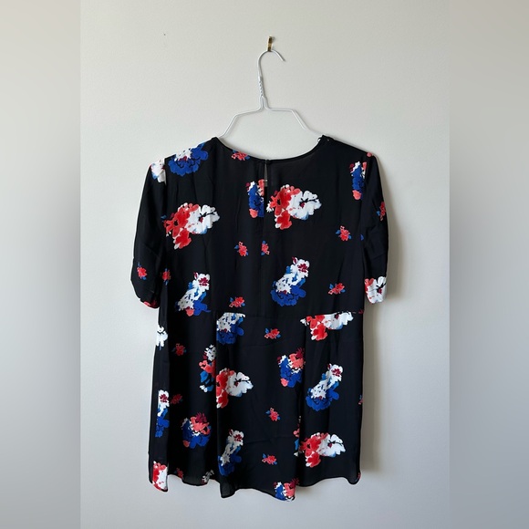 Black Floral Blouse - Picture 2 of 3